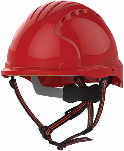 Schutzhelm EVO®5 Dualswitch™, Drehrad, belüftet, rot 