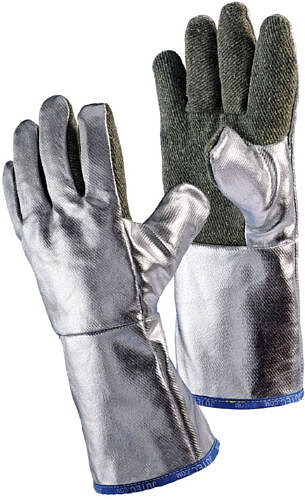 Hitzeschutzhandschuh Preox-Aramidgewebe, aluminisiert, 380 mm, Gr. 10 