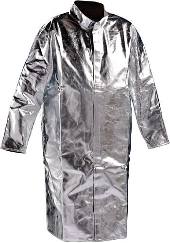 Hitzeschutzmantel aluminisiert, 400 g/​m², 120 cm, silber, Gr. 48