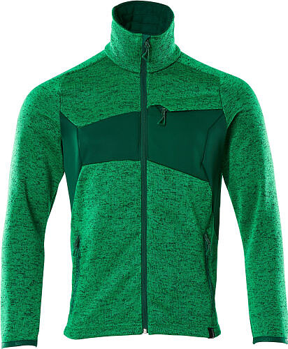 MASCOT® ACCELERATE Strickpullover mit Reißverschluss, 18105-951, grasgrün/grün, Gr. 4XL 