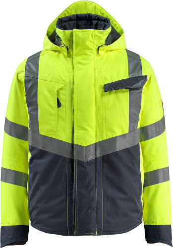 MASCOT® Hastings Pilotjacke, warngelb/schwarzblau, Gr. L 