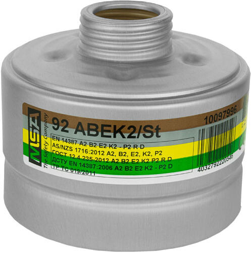 92 ABEK2/St Kombinationsfilter A2B2E2K2P2R D 