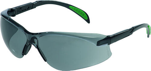 Schutzbrille Blockz, PC - getönt - schwarz/grün 