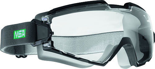 Vollsichtbrille ChemPro, PC - klar - schwarz/grau 