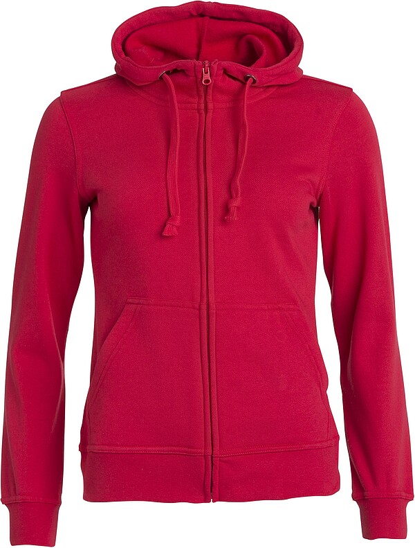 Basic Hoody Full zip ladies, rot, Gr. XL 