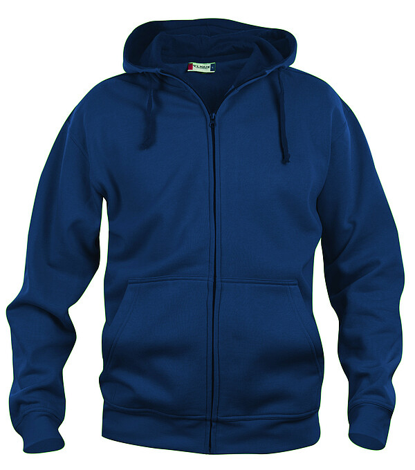 Kapuzen-​Sweatjacke Basic Hoody Full Zip, dunkelblau, Gr. M