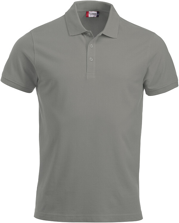 Polo-Shirt Classic Lincoln S/S, silber, Gr. L 