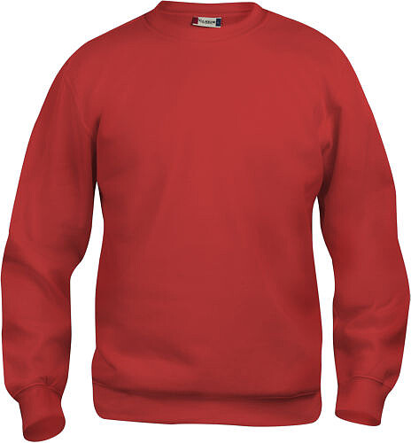 Sweatshirt Basic Roundneck, rot, Gr. L