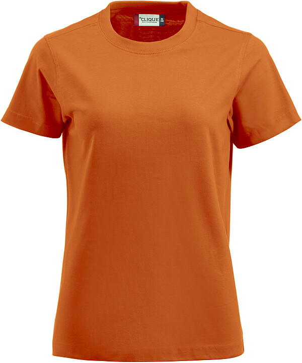 T-Shirt Premium-T Ladies, blutorange, Gr. M 