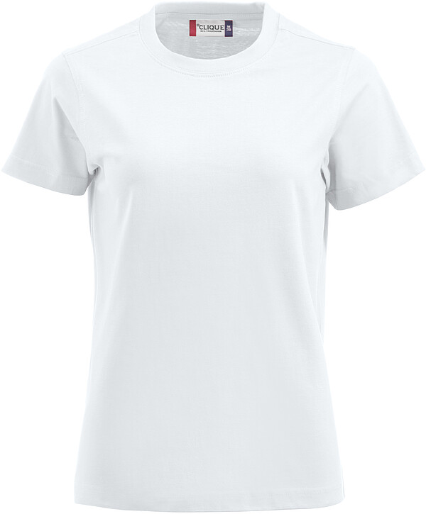 T-Shirt Premium-T Ladies, weiß, Gr. S 
