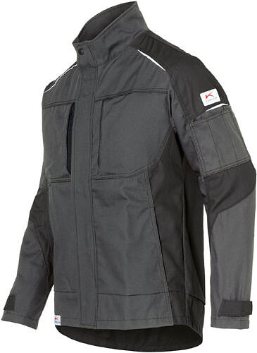 KÜBLER ACTIVIQ cotton+ Jacke 1250, anthrazit/schwarz, Gr. XL 