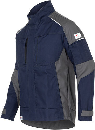 KÜBLER ACTIVIQ cotton+ Jacke 1250, dunkelblau/anthrazit, Gr. XL 