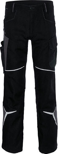 KÜBLER BODYFORCE Hose 2225, schwarz/anthrazit, Gr. 114 
