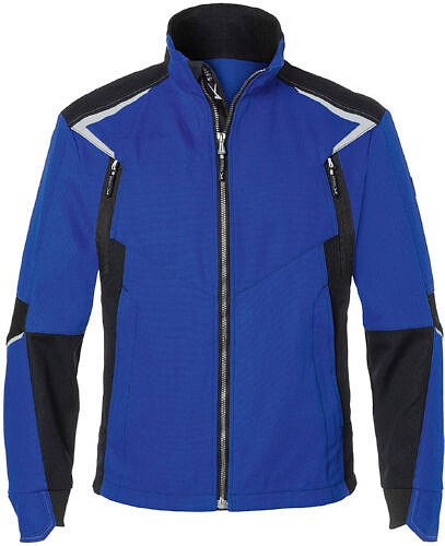 KÜBLER BODYFORCE Jacke 1125, kornblumenblau/schwarz, Gr. S 