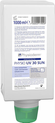 Hautschutzcreme Physio UV 30 Sun, 1 Liter 