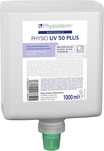 Hautschutzcreme Physio UV 50 Plus, 1 Liter 