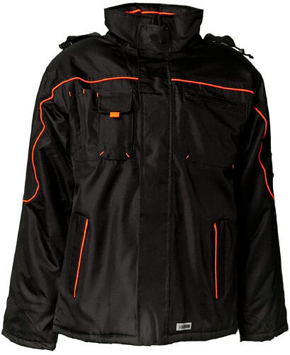 Piper Jacke 3535, schwarz/​orange, Gr. 2XL 