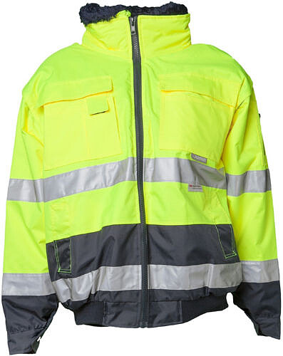 Warnschutz-Comfortjacke 2-farbig 2047, warngelb/marine, Gr. 6XL 