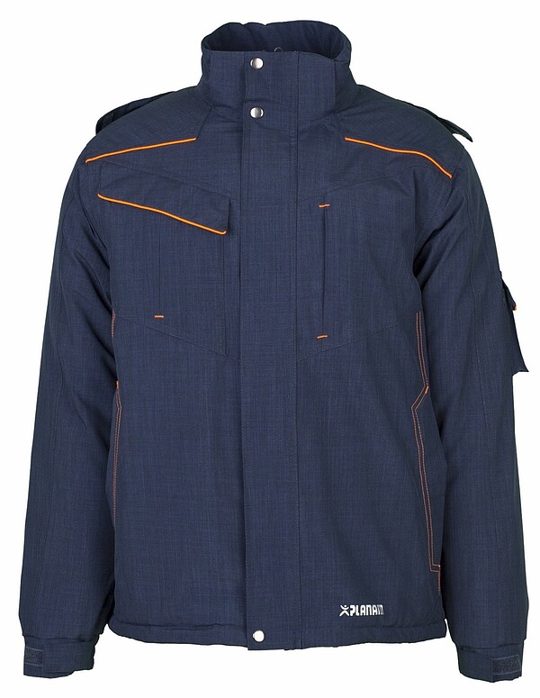 Winterjacke Neon 3395, marine/orange, Gr. XL 