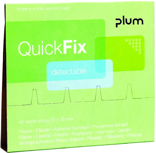 QuickFix Detectable Pflaster (Refill 45 Pflaster) 