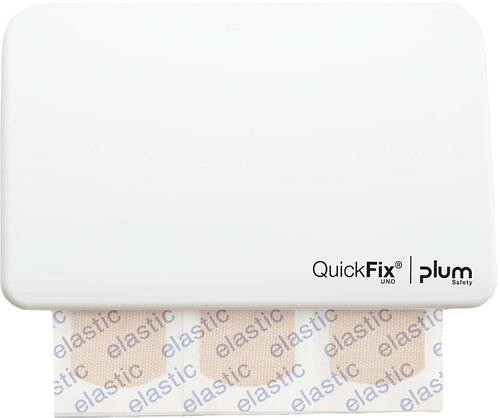 QuickFix UNO Pflasterspender weiß (45 Pflasterstrips elastic)