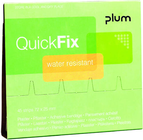 QuickFix Water resistant Pflaster (Refill 45 Pflaster) 