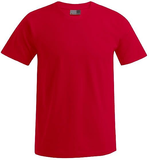 Men’s Premium-T-Shirt, fire red, Gr. L 