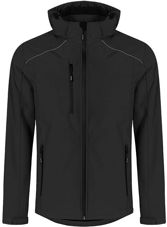 Men’s Softshell-Jacket, black, Gr. 5xl 