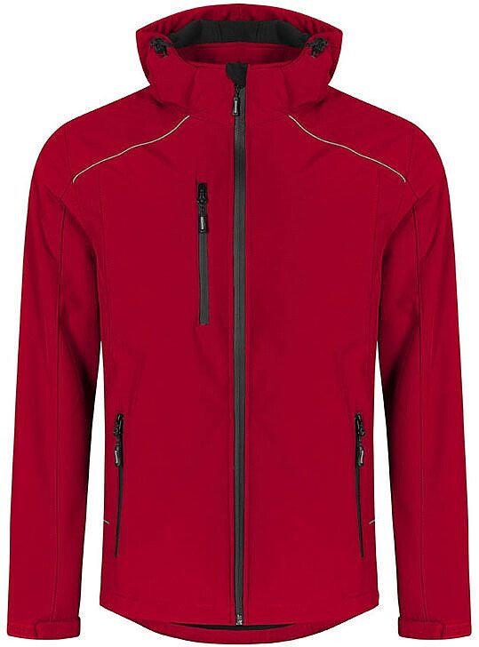 Men’s Softshell-Jacket, fire red, Gr. 5XL 