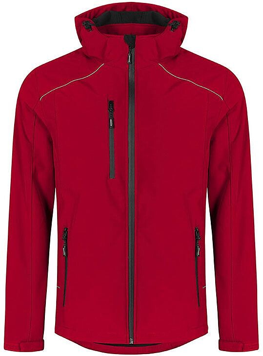 Men’s Softshell-Jacket, fire red, Gr. XL 
