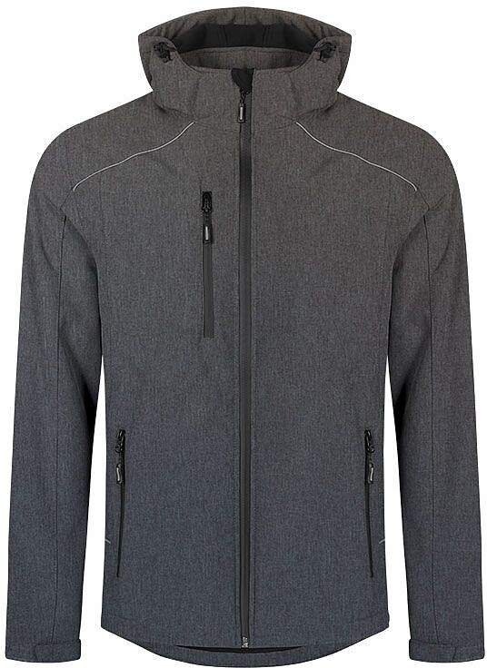 Men’s Softshell-Jacket, heather grey, Gr. 3XL 