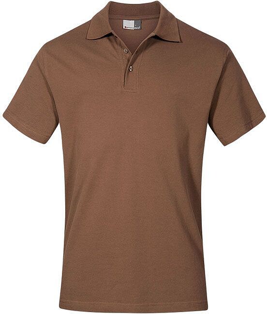 Men’s Superior Polo-Shirt, brown, Gr. 4XL 
