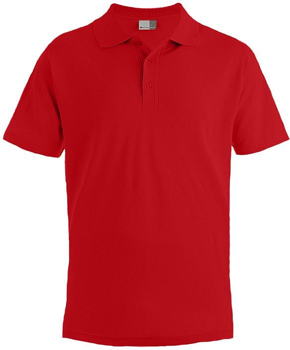 Men’s Superior Polo-Shirt, fire red, Gr. L 