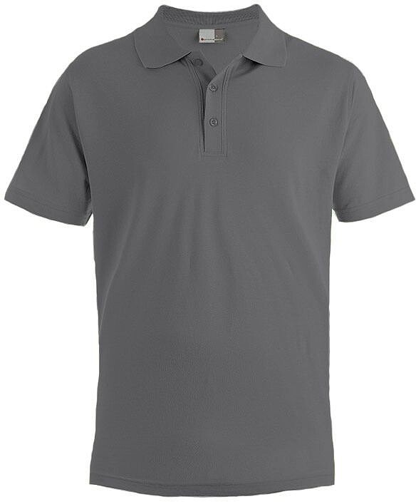 Men’s Superior Polo-Shirt, steel gray, Gr. S 