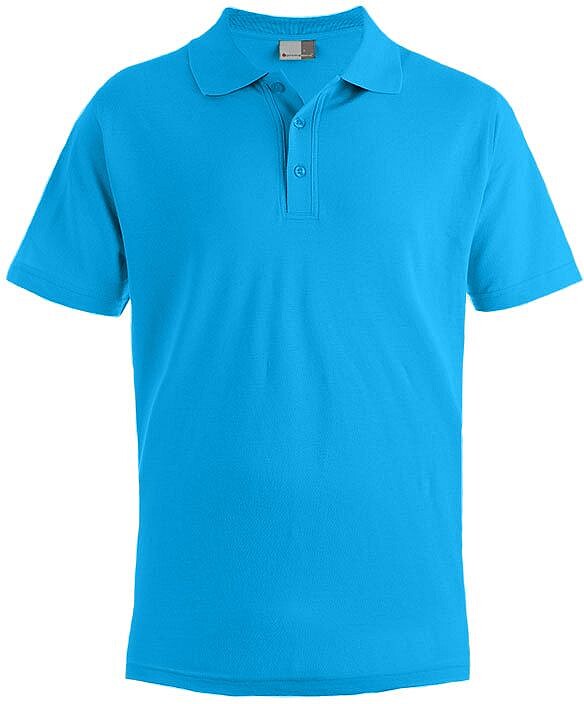 Men’s Superior Polo-Shirt, turquoise, Gr. S 