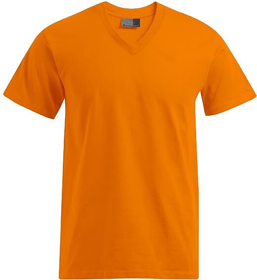 Premium V-Neck-T-Shirt, orange, Gr. S 