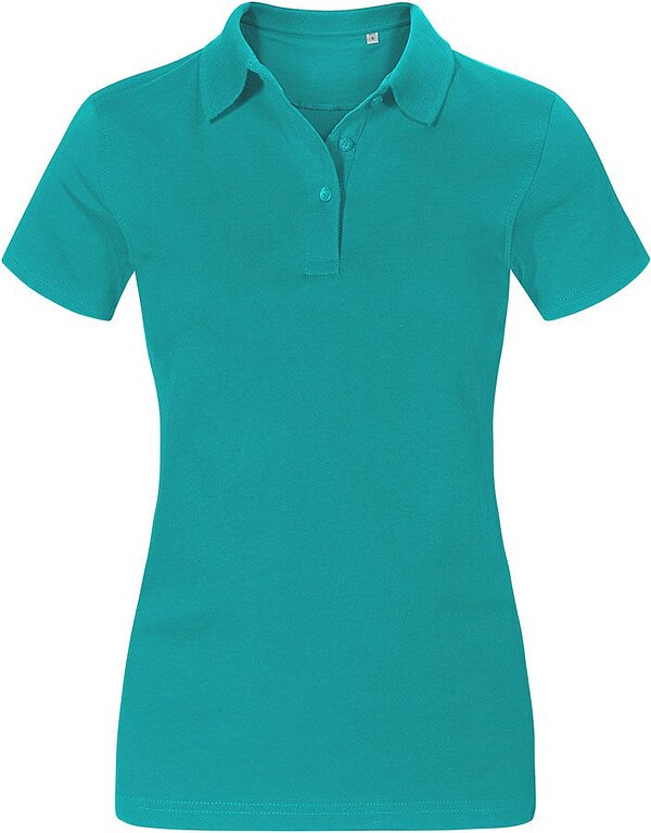 Women’s Jersey Polo-Shirt, jade, Gr. M 