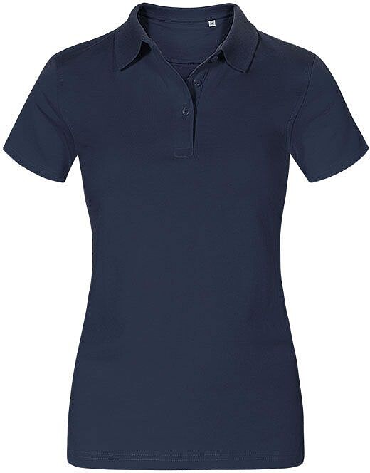 Women’s Jersey Polo-Shirt, navy, Gr. L 