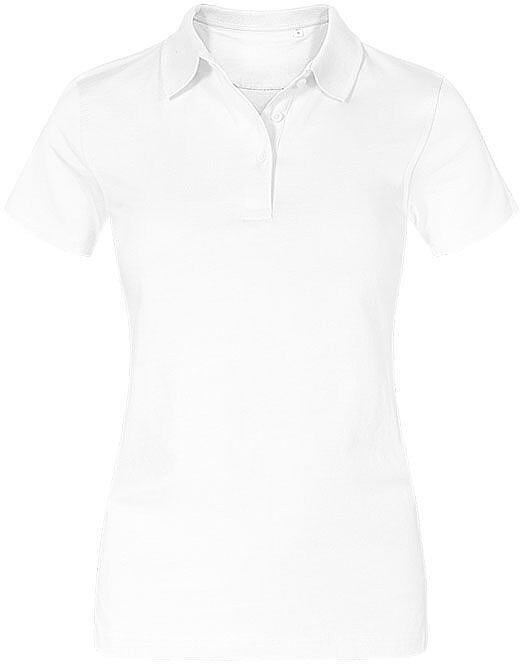 Women’s Jersey Polo-Shirt, white, Gr. XL 