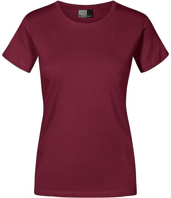 Women’s Premium-T-Shirt, burgundy, Gr. S 