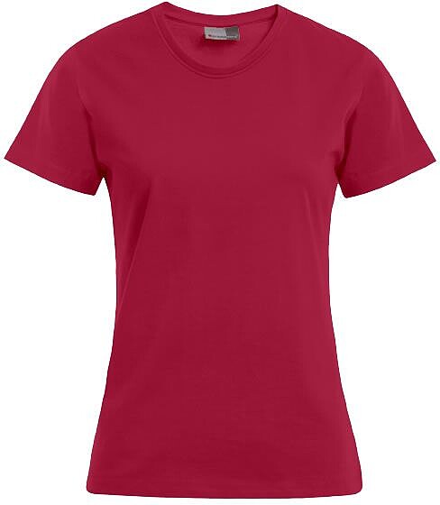 Women’s Premium-T-Shirt, cherry berry, Gr. L 