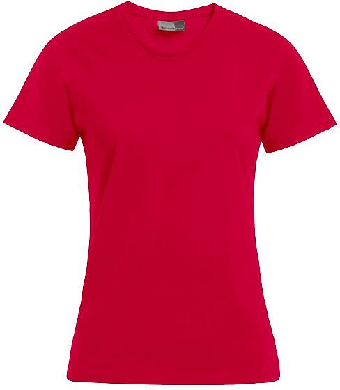 Women’s Premium-​T-Shirt, fire red, Gr. L