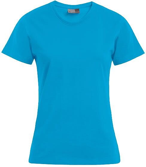 Women’s Premium-T-Shirt, turquoise, Gr. 2XL 
