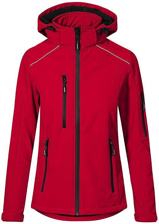 Women's Softshell-Jacket, fire red, Gr. L 