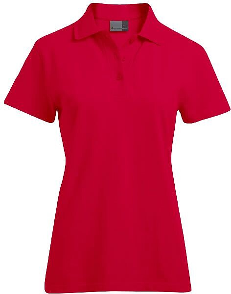 Women’s Superior Polo-Shirt, fire red, Gr. L 