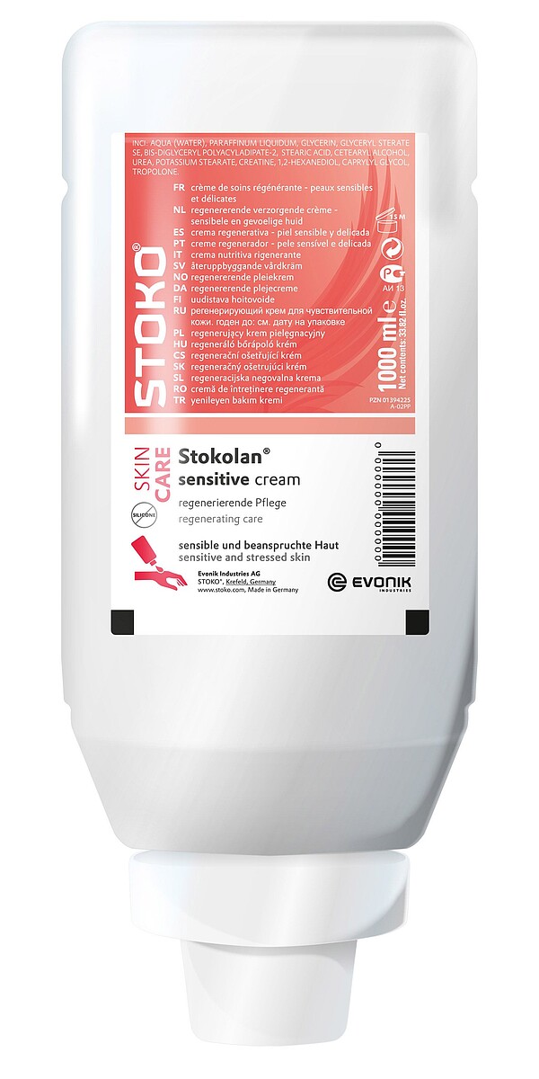 Stoko Hautpflegecreme Stokolan sensitive, 1000 ml 