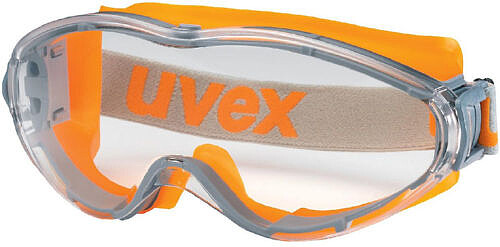 Vollsichtbrille uvex ultrasonic 9302, PC, klar, orange/grau 