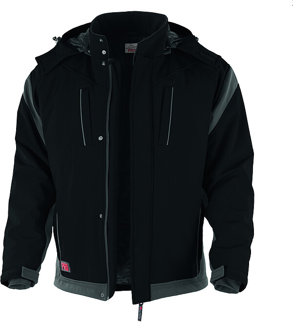 Qualitex-Softshelljacke 2010, schwarz/grau, Gr. 4XL 