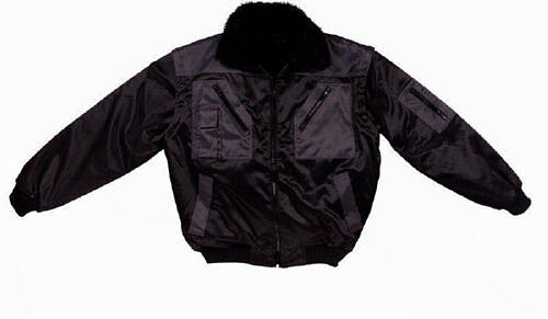 Pilotenjacke 3-2437WX, schwarz/grau, Gr. 3XL 