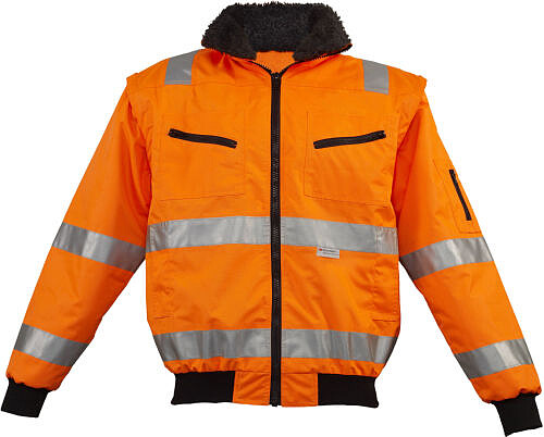 Warnschutz-Pilotenjacke 3-2439WX, leuchtorange, Gr. 4XL 